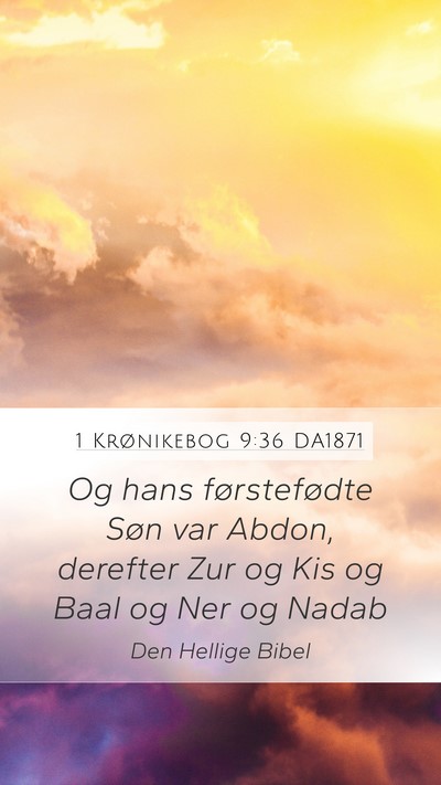 1 Krønikebog 9:36 DA1871 Bible Verse Image