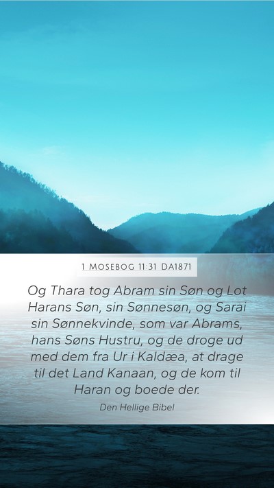 1 Mosebog 11:31 DA1871 Bible Verse Image