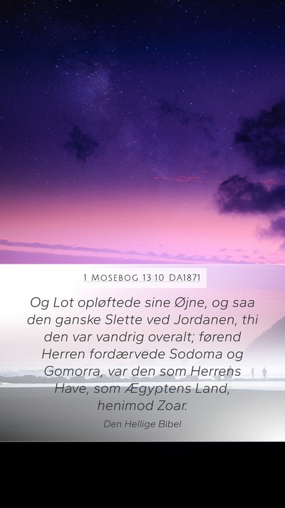 1 Mosebog 13:10 DA1871 Bible Verse Image