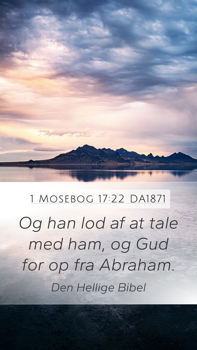 1 Mosebog 17:22 DA1871 Bible Verse Image