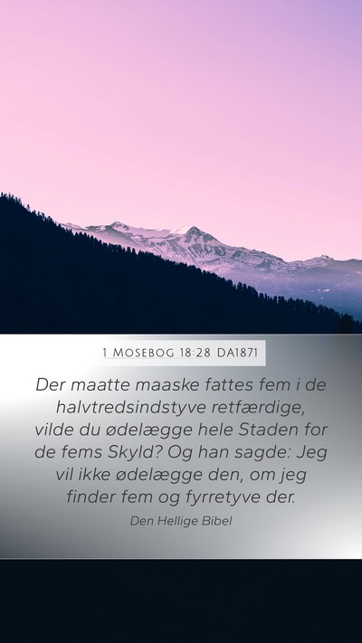 1 Mosebog 18:28 DA1871 Bible Verse Image