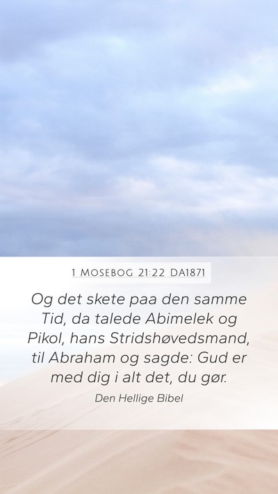 1 Mosebog 21:22 DA1871 Bible Verse Image