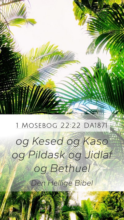 1 Mosebog 22:22 DA1871 Mobile Phone Wallpaper - og Kesed og Kaso og Pildask og Jidlaf og - Mobile Bible Verse Wallpaper