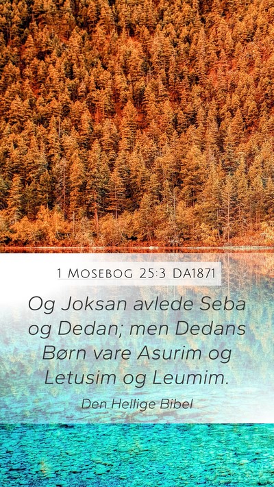 1 Mosebog 25:3 DA1871 Bible Verse Image