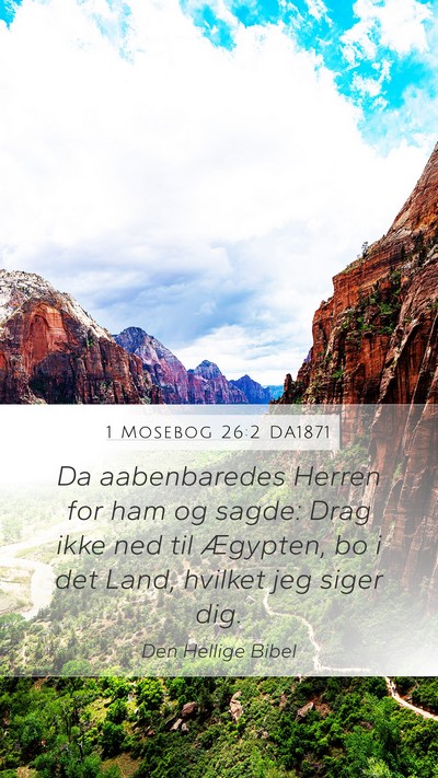 1 Mosebog 26:2 DA1871 Bible Verse Image