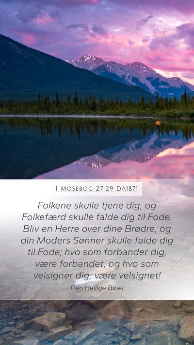 1 Mosebog 27:29 DA1871 Bible Verse Image