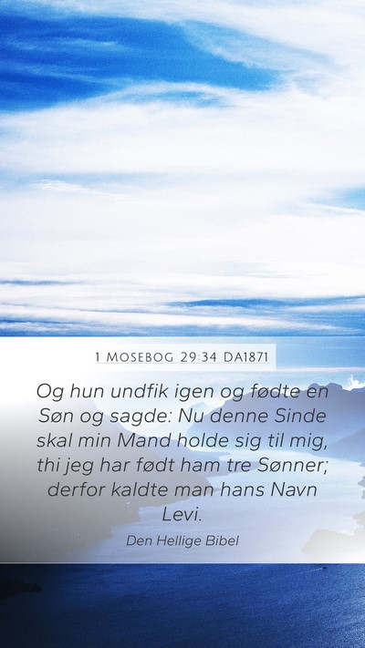 1 Mosebog 29:34 DA1871 Bible Verse Image