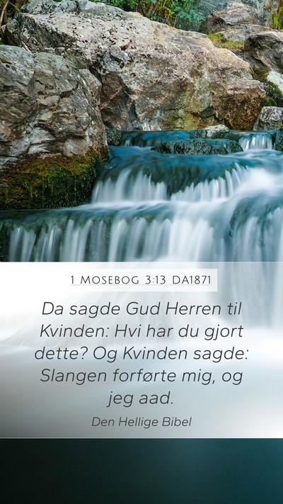 1 Mosebog 3:13 DA1871 Bible Verse Image