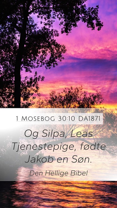 1 Mosebog 30:10 DA1871 Bible Verse Image