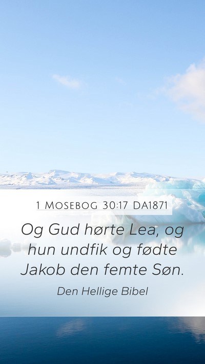 1 Mosebog 30:17 DA1871 Bible Verse Image