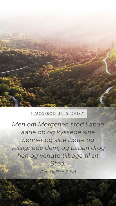 1 Mosebog 31:55 DA1871 Bible Verse Image
