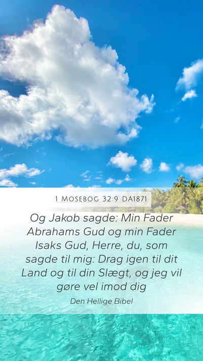 1 Mosebog 32:9 DA1871 Bible Verse Image