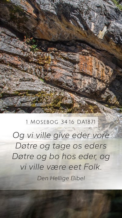 1 Mosebog 34:16 DA1871 Bible Verse Image
