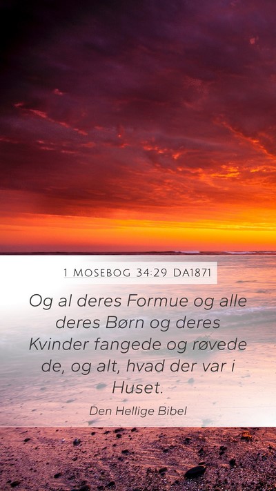1 Mosebog 34:29 DA1871 Bible Verse Image