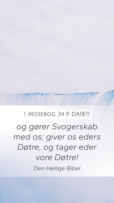 1 Mosebog 34:9 DA1871 Bible Verse Image