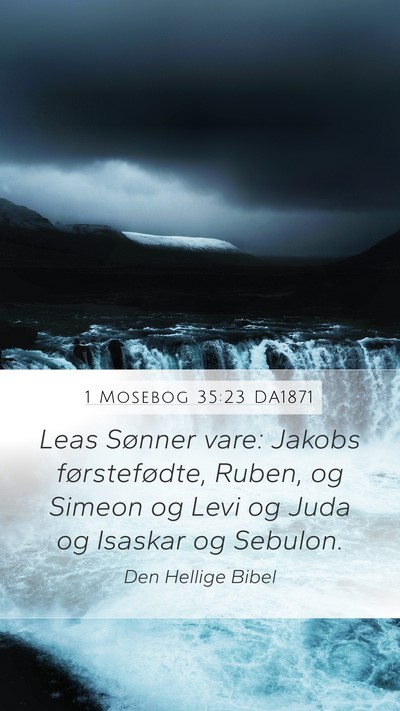 1 Mosebog 35:23 DA1871 Bible Verse Image