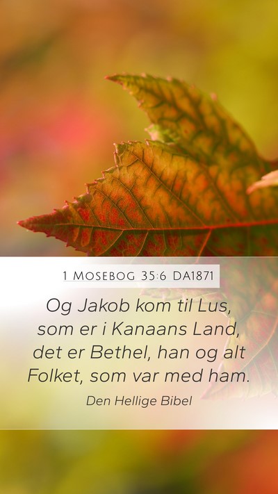 1 Mosebog 35:6 DA1871 Bible Verse Image
