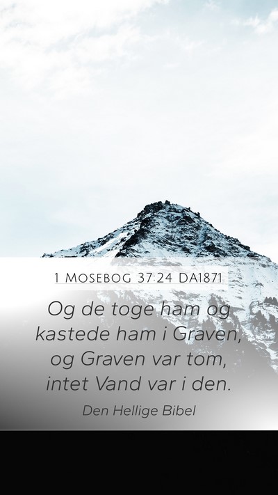 1 Mosebog 37:24 DA1871 Bible Verse Image
