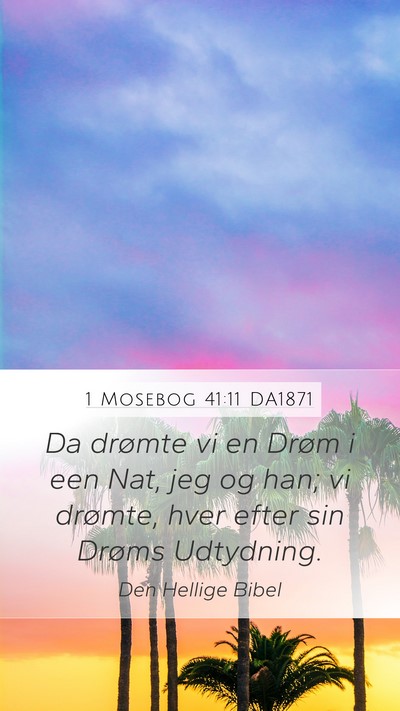 1 Mosebog 41:11 DA1871 Bible Verse Image