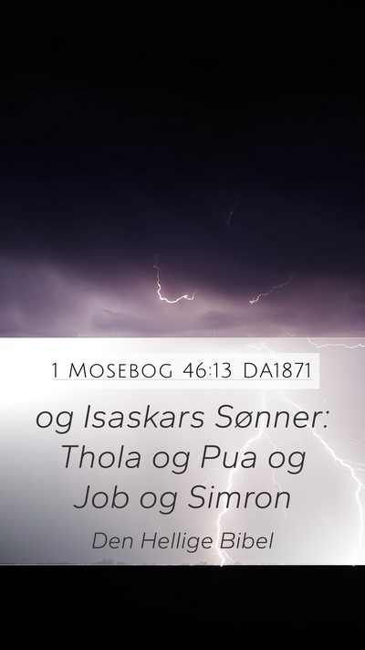 1 Mosebog 46:13 DA1871 Bible Verse Image