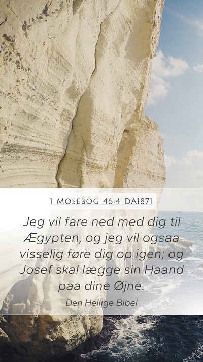 1 Mosebog 46:4 DA1871 Bible Verse Image
