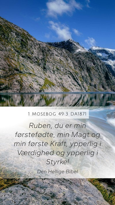 1 Mosebog 49:3 DA1871 Bible Verse Image