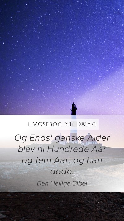 1 Mosebog 5:11 DA1871 Bible Verse Image