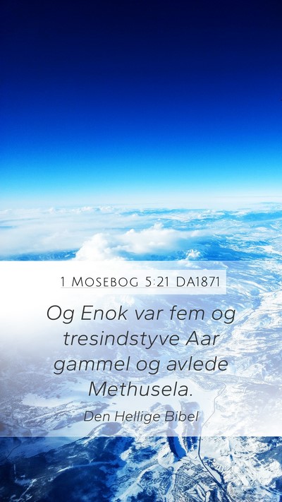 1 Mosebog 5:21 DA1871 Mobile Phone Wallpaper - Og Enok var fem og tresindstyve Aar gammel og - Mobile Bible Verse Wallpaper
