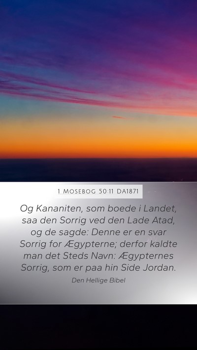 1 Mosebog 50:11 DA1871 Bible Verse Image