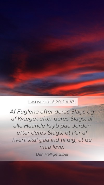 1 Mosebog 6:20 DA1871 Bible Verse Image