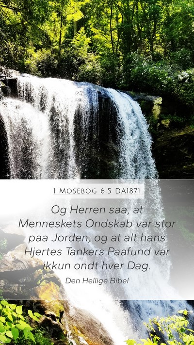 1 Mosebog 6:5 DA1871 Bible Verse Image