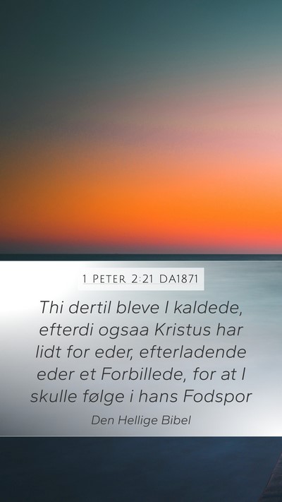 1 Peter 2:21 DA1871 Bible Verse Image