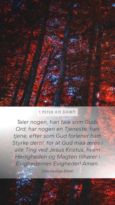 1 Peter 4:11 DA1871 Bible Verse Image