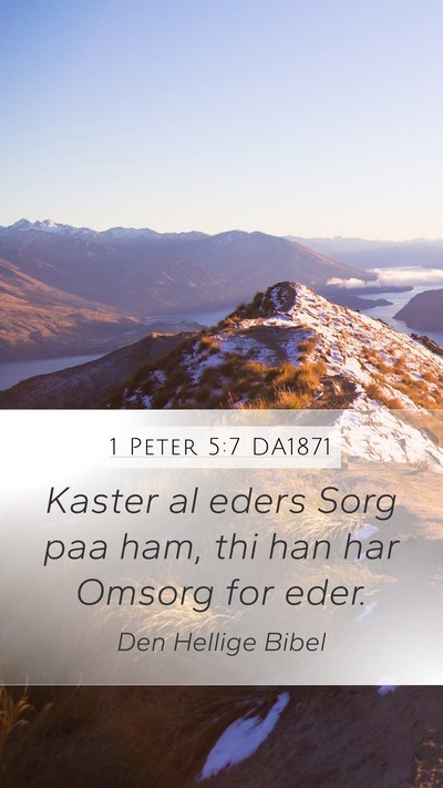 1 Peter 5:7 DA1871 Bible Verse Image
