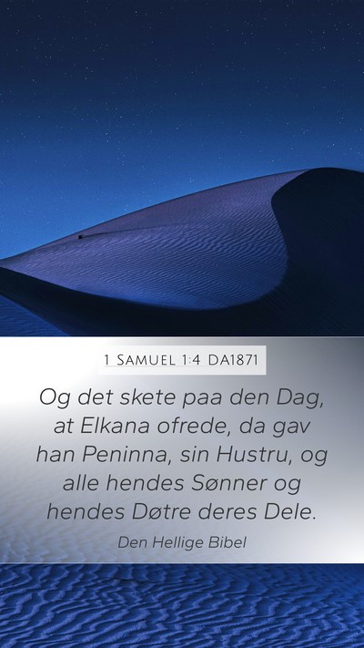 1 Samuel 1:4 DA1871 Bible Verse Image