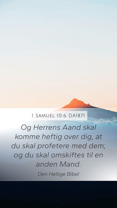 1 Samuel 10:6 DA1871 Bible Verse Image