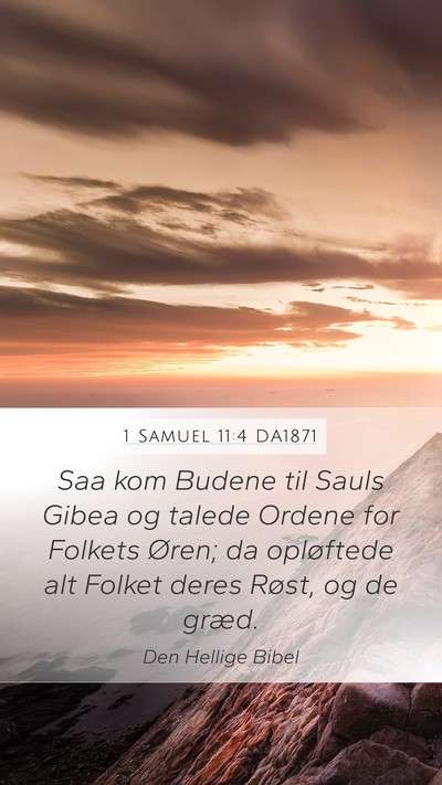 1 Samuel 11:4 DA1871 Bible Verse Image