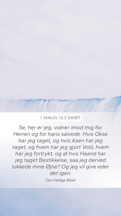 1 Samuel 12:3 DA1871 Bible Verse Image