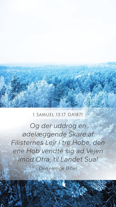 1 Samuel 13:17 DA1871 Bible Verse Image