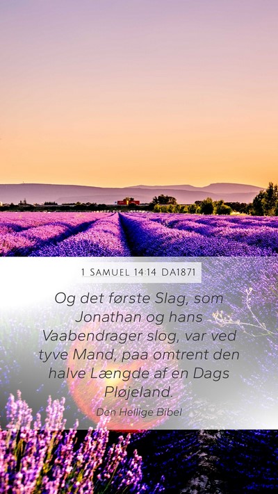 1 Samuel 14:14 DA1871 Bible Verse Image