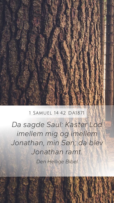 1 Samuel 14:42 DA1871 Bible Verse Image