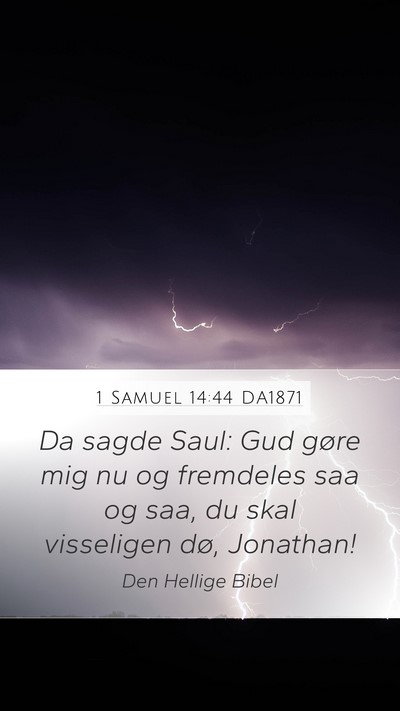 1 Samuel 14:44 DA1871 Bible Verse Image