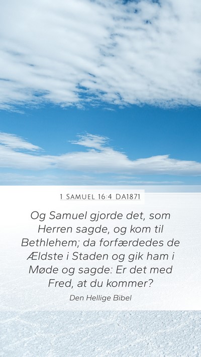 1 Samuel 16:4 DA1871 Bible Verse Image