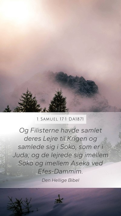 1 Samuel 17:1 DA1871 Bible Verse Image