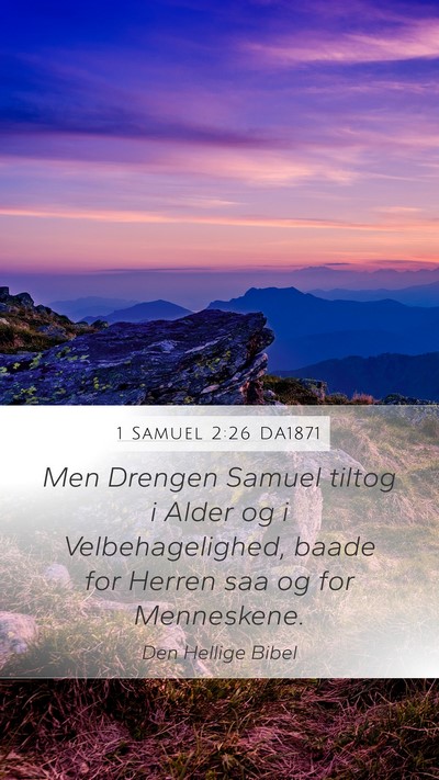 1 Samuel 2:26 DA1871 Bible Verse Image