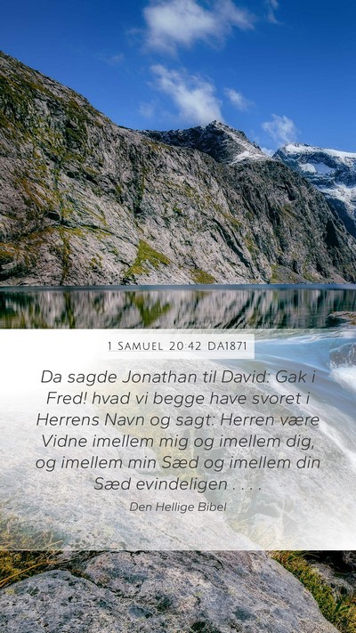 1 Samuel 20:42 DA1871 Bible Verse Image