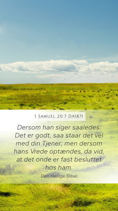 1 Samuel 20:7 DA1871 Bible Verse Image