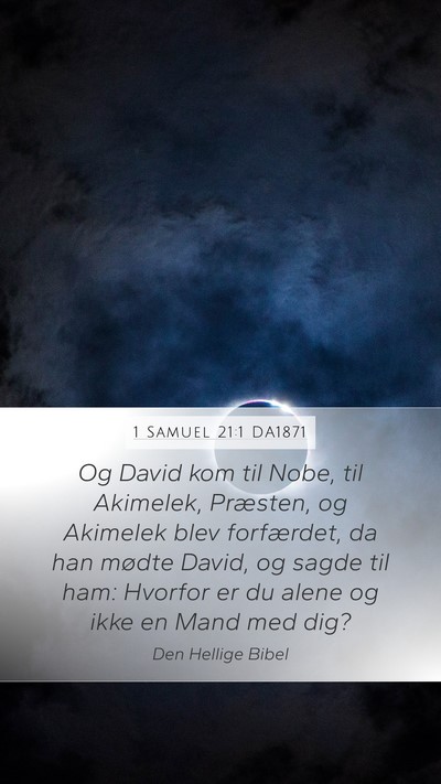 1 Samuel 21:1 DA1871 Bible Verse Image