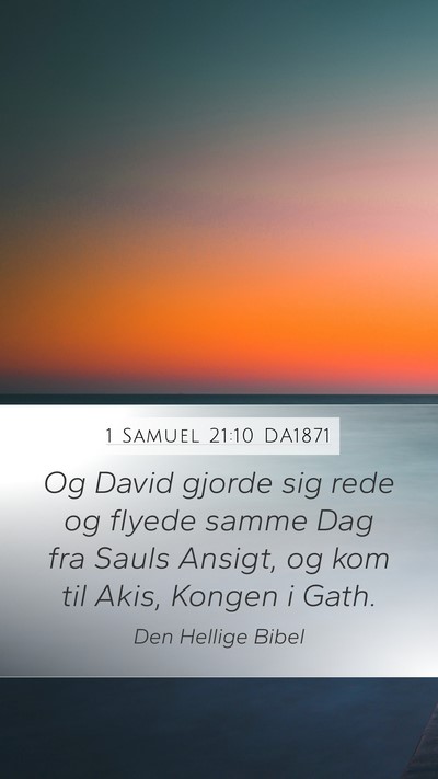 1 Samuel 21:10 DA1871 Bible Verse Image