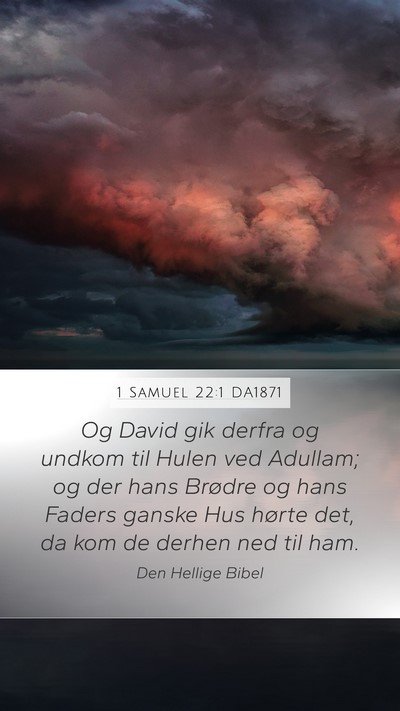 1 Samuel 22:1 DA1871 Bible Verse Image